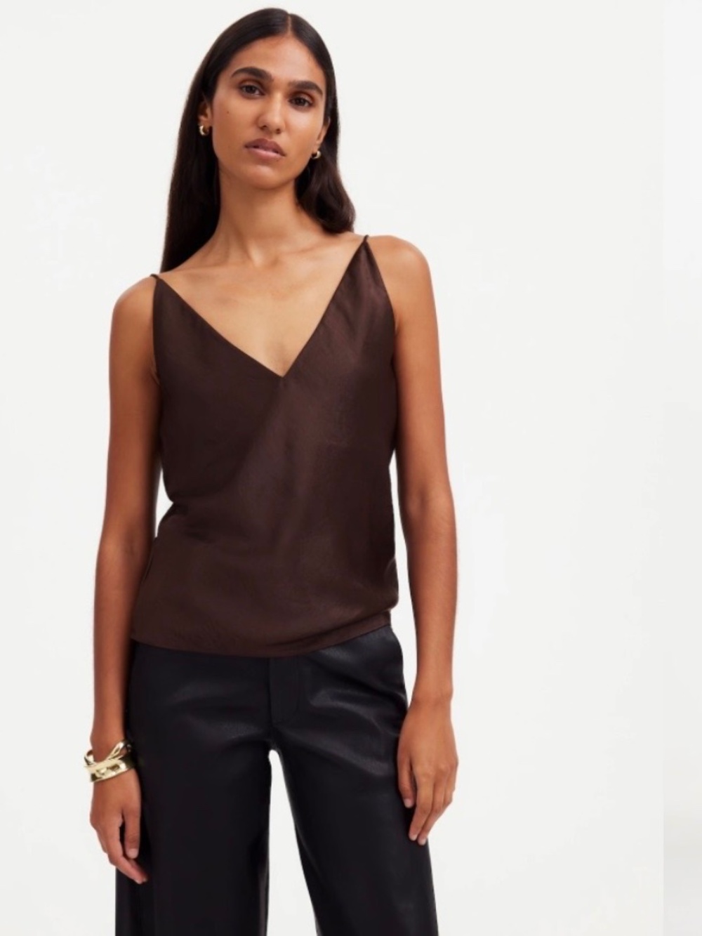 Madewell XL brown chocolate tank
